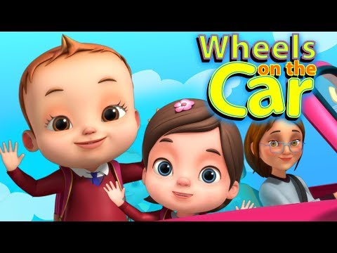 Wheels On The Car Go Round And Round | Baby Ronnie Rhymes | 3D Rhymes | Kids Songs