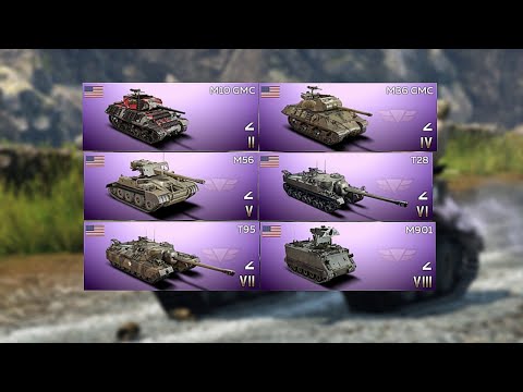 All American Rare Tank Destroyers in War Thunder Mobile