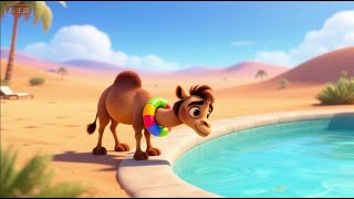 ¿Un camellito aprendiendo a nadar? ¡El milagro verde del desierto chino!