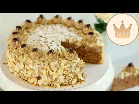 DU LIEBST KAFFEE, MANDELN und ZIMT? MANDEL-KAFFEE-TORTE/ AGNES-BERNAUER-TORTE | REZEPT SUGARPRINCESS