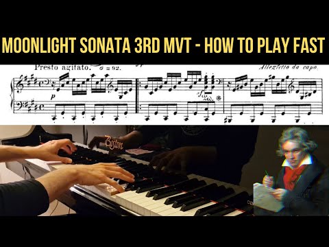 Moonlight Sonata 3rd Movement Speed & Technique Tutorial (Beethoven Sonata Op. 27/2)