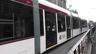 preview picture of video 'Edinburgh Tram at West End of Princes Street'