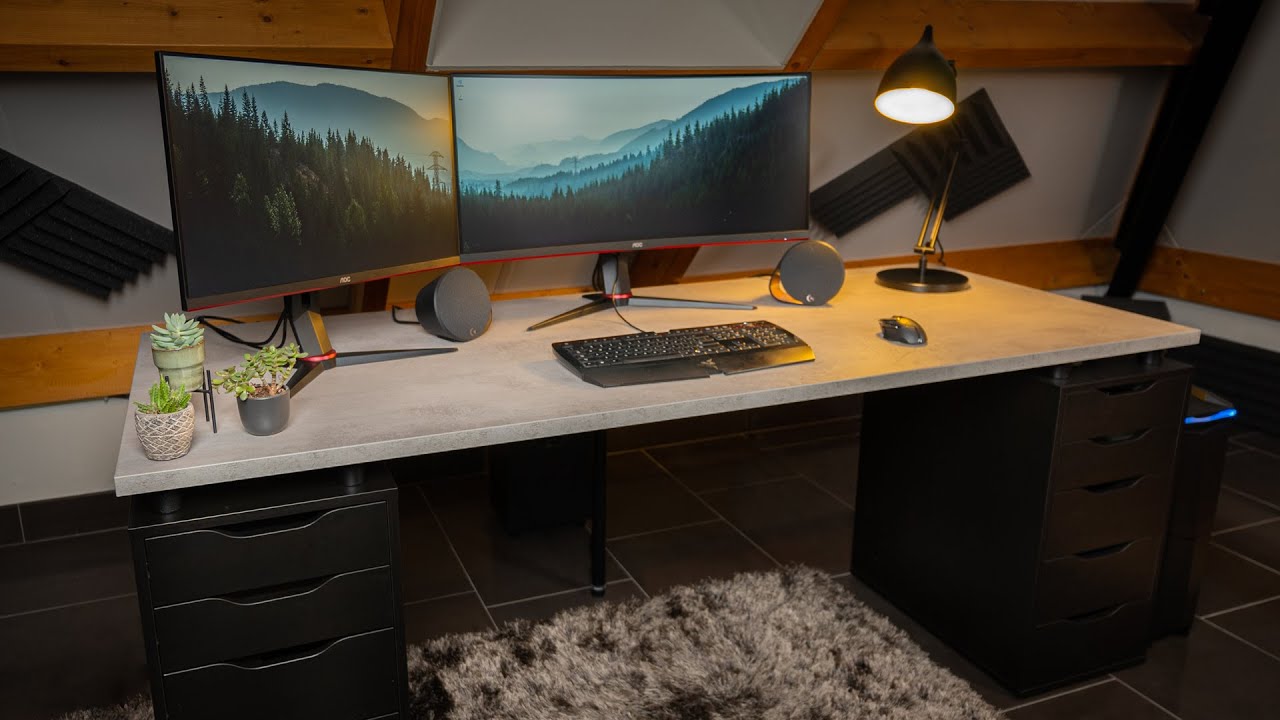 Zelf een DIY bureau maken (IKEA hack met alex kastjes)