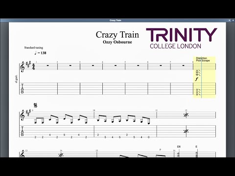 Crazy Train Trinity Grade 8 Guitar