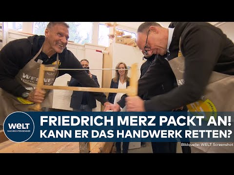 Video Thumbnail: WAHLKAMPF IN NEUKÖLLN: Friedrich Merz & Hollywoodstar Ralf Möller machen sich für das Handwerk stark