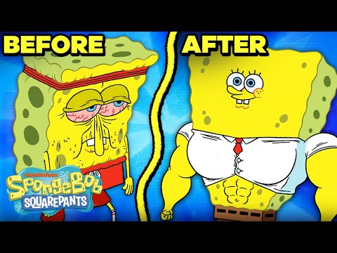 Every Time SpongeBob Characters Got Muscular! ? | SpongeBob
