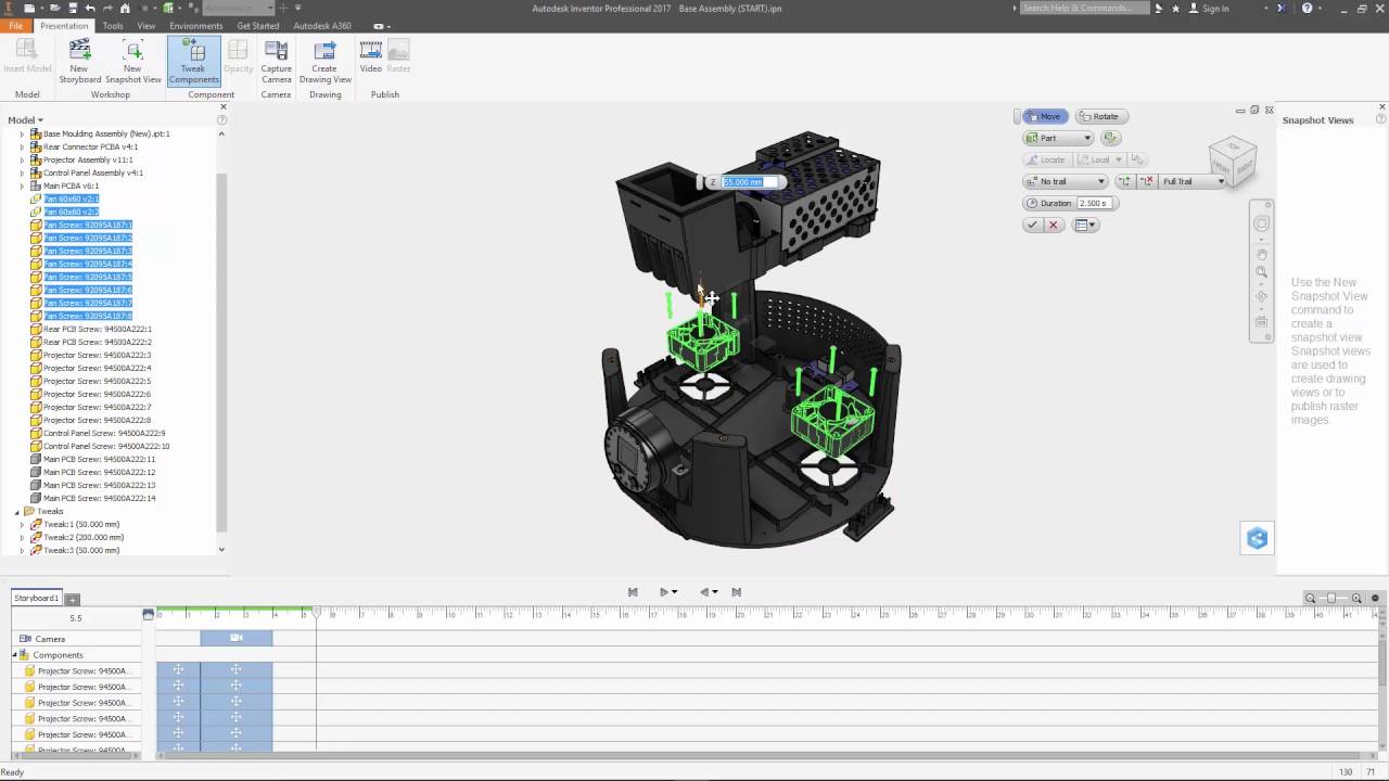Autodesk Inventor 2017: Presentations Tutorial