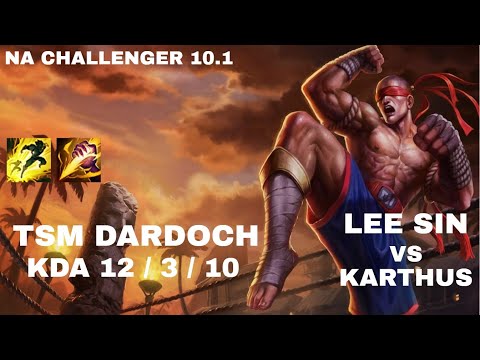 TSM Dardoch Lee Sin JG vs Karthus - NA Challenger 10.1