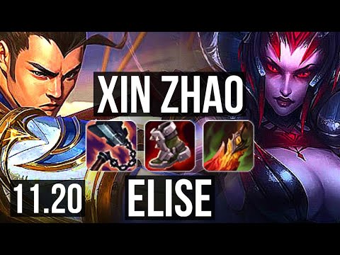 XIN ZHAO vs ELISE (JUNGLE) | Rank 1 Xin, 10/3/10, Rank 21 | JP Challenger | v11.20