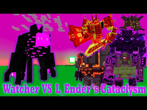 Watcher vs L_Ender 's Cataclysm | Minecraft Boss Battle