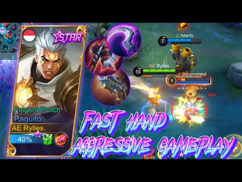 NEW PAQUITO SKIN FULGENT PUNCH FAST HAND GAMEPLAY! | MOBILE LEGENDS