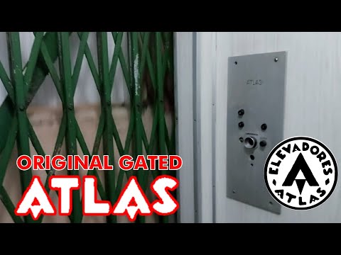 Vintage gated 1960s ATLAS Traction Elevator - E 3rd St. - GO, BR