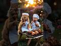 Baby Cat Roast Chicken Together Baby Cat Cute Cooking