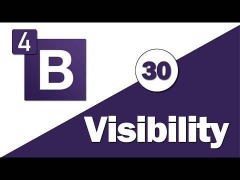 30 - ( Bootstrap 4 Tutorial ) Utilities : Text , Visibility