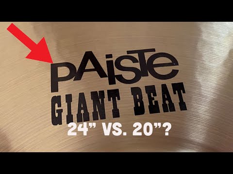 Paiste Giant Beat SHOOTOUT | 24 vs 20 Inch ??!