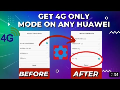 HOW TO ENABLE 4G(LTE)ONLY IN HUAWEI DEVICES EMUI 9,10 AND UP 100% WORKING