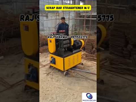 Scrap Bar Straightener Machine | 6-14mm model | Kabar sariya sidha karne ki machine -9971555775