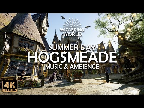 A Beautiful Summer Day in Hogsmeade | 4K Harry Potter Music & Ambience