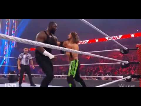 AJ STYLES VS OMOS |  WWE RAW HIGHLIGHTS 3 jan 2022 | WWE MONDAY Night RAW/3/2022 |