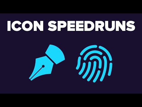 Icon speedruns: Fountain pen and fingerprint thumbnail