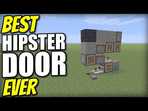 Skippy 6 Gaming - Minecraft Xbox - HIPSTER DOOR [ Best Ever ] Redstone Tutorial - PE / PS4 / PS3 / Switch