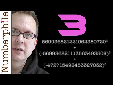 3 as the sum of the 3 cubes - Numberphile