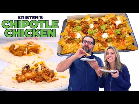 Slow Cooker Chipotle Chicken for Tacos & Nachos