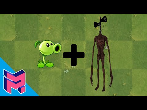 Plants vs Zombies Fusion Hack Animation ( Peashooter + Siren Head )