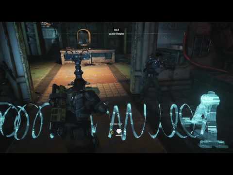 Gears of War 4 Campaign playthrough pt14 - More Tower Defense! Holding Down the Lift