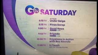 GTV Saturday Schedule (January 20, 2024)