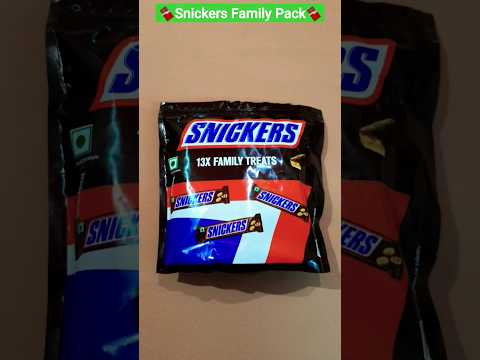 Snickers chocolate family pack review | Best peanut chocolate #shorts