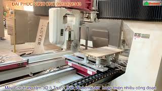 Máy Cnc trung tâm 3D 5 Trục 2 bàn gia công hoàn thiện nhiều công đoạn