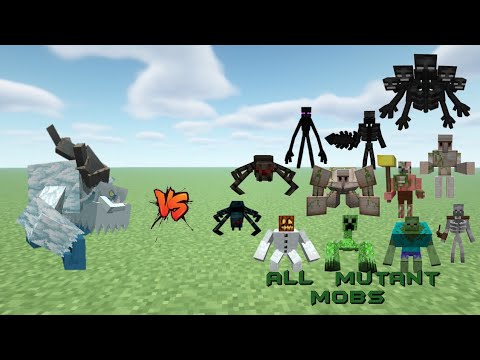 FROSTMAW  VS.  ALL  MUTANT  MOBS  IN  MINECRAFT  #minecraft  #mc  #versus