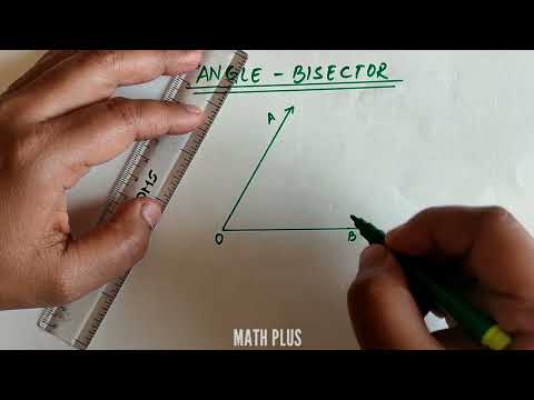 Angle bisector | How to construct an angle bisector using compass | Draw an angle bisector
