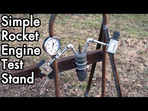 DIY Liquid Fueled Rocket Engine 02: Super Simple Rocket Engine Test Stand