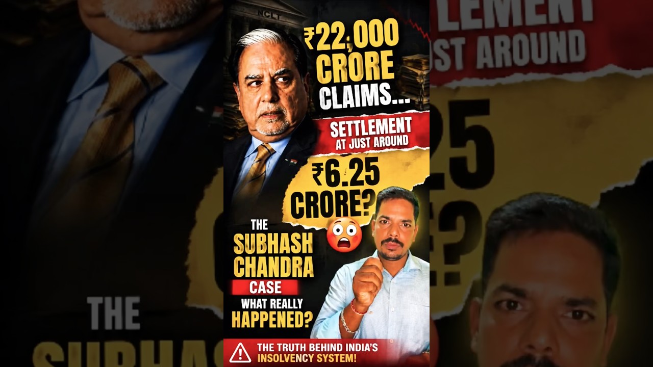The Subhash Chandra case ₹22,000 CRORE claims… settlement  ₹6.25 CRORE? 😳😡 #trending #viral  #nclt