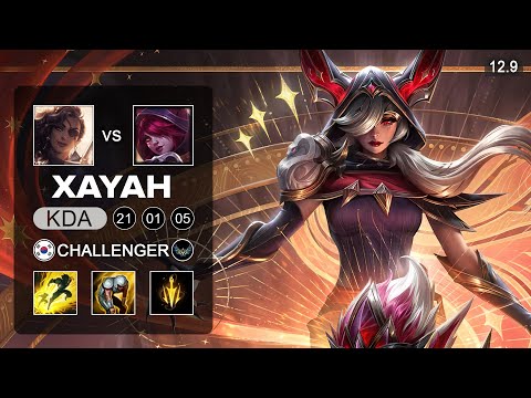 Xayah vs Samira ADC - KR Challenger - Patch 12.9 Season 12