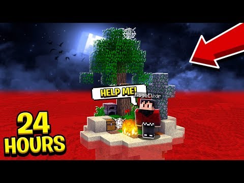 RageElixir - STRANDED ON A HAUNTED MINECRAFT ISLAND FOR 24 HOURS!