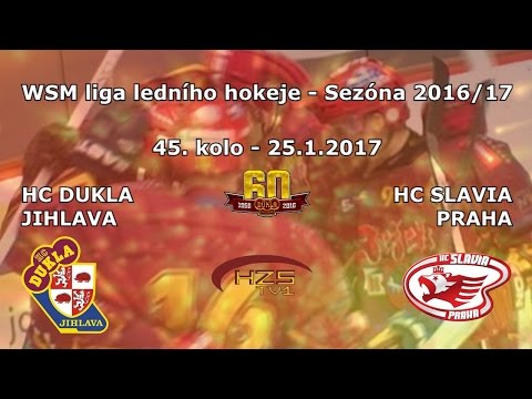 45. kolo (25.1.2017) HC Dukla Jihlava - HC Slavia Praha