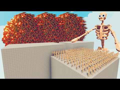 200x SKELETON + 1x GIANT vs EVERY GOD - Totally Accurate Battle Simulator TABS