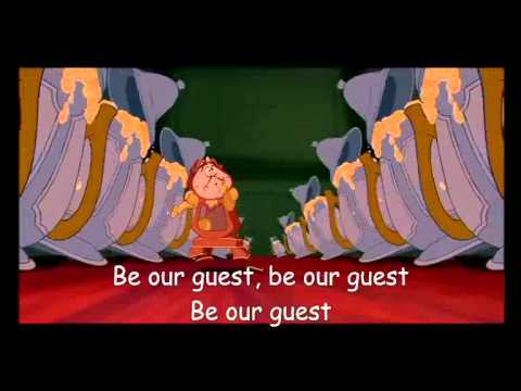 Be our guest beauty and the beast lyrics