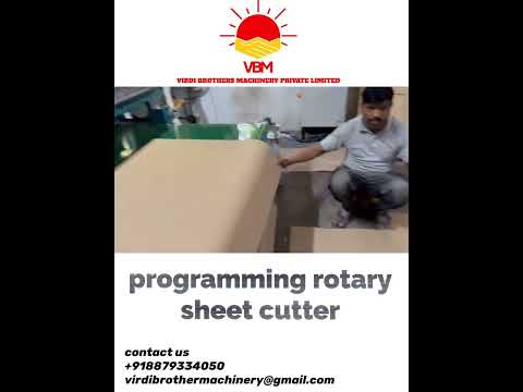 PLC Programming Rotary Sheet Cutter Machine With Slitting Attachment