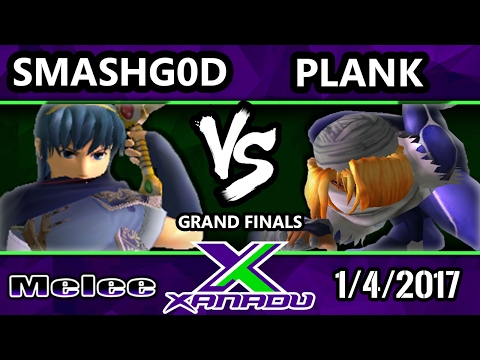 S@X 183 - SmashG0D (Marth) Vs. Plank (Sheik) - SSBM Grand Finals - Smash Melee