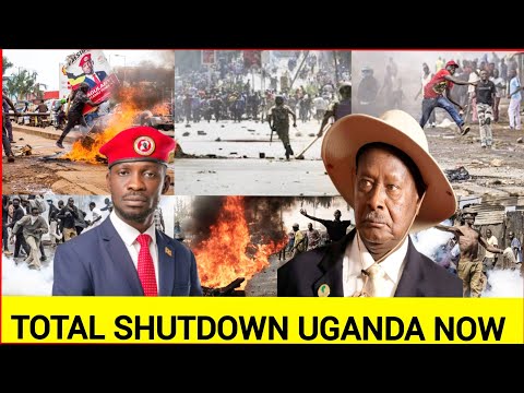 happening now live! Total shutdown Uganda as Bobi wine calls for maandamano, Tension high in Uganda
