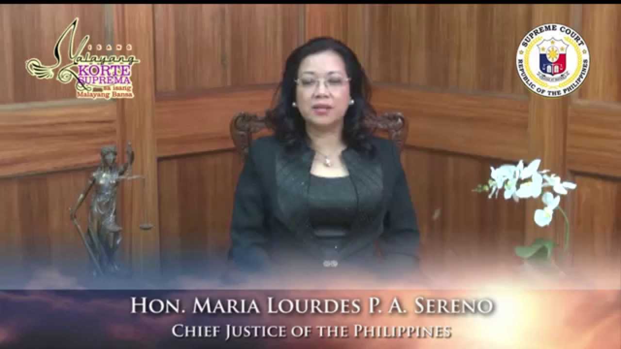 113th SC Anniversary Message of the Chief Justice of the Philippines