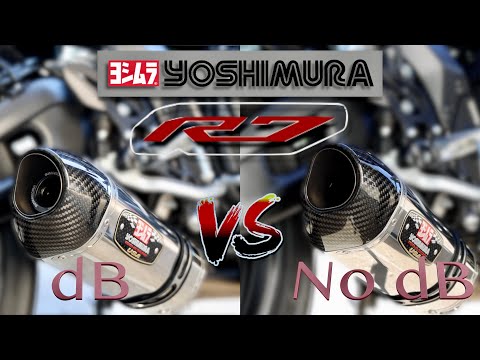 Yamaha R7 dB killer Install and Sound Test | Yoshimura R77