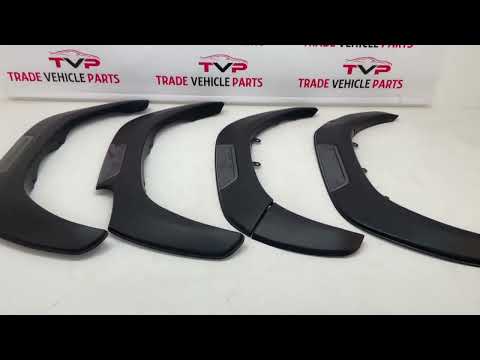 For Toyota Hilux MK8 2016-2018 Wheel Arches Fender Flares Black & Silver video