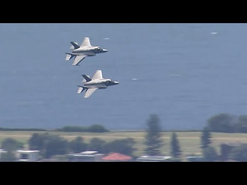 F-35A Lightning II flypast of Sydney Harbour - Australia Day 2021
