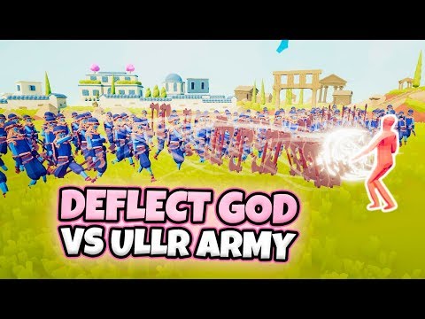 EPIC DEFLECT GOD VS ARMY OF ULLR | TABS MODDED GAMEPLAY
