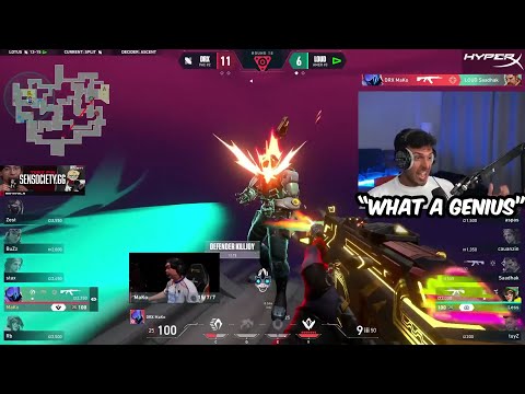 SEN Tarik REACTS To DRX Mako GENIUS CLUTCH Against LOUD In VCT Champions